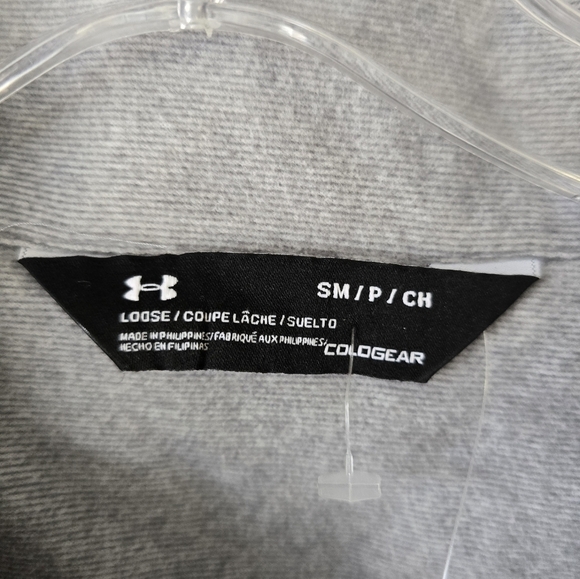 $65 Under Armour Vest Womens Small Gray Zip Up Loose Fit Cold Gear Outdoor - Picture 5 of 12